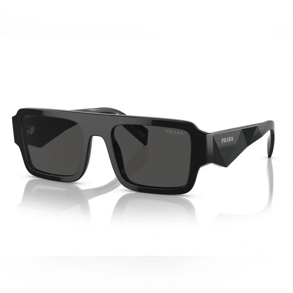 NEW PRADA SQUARE SUNGLASSES PRA05S 16K08Z BLACK SPR A05 16K08Z PRADA EYEWEAR